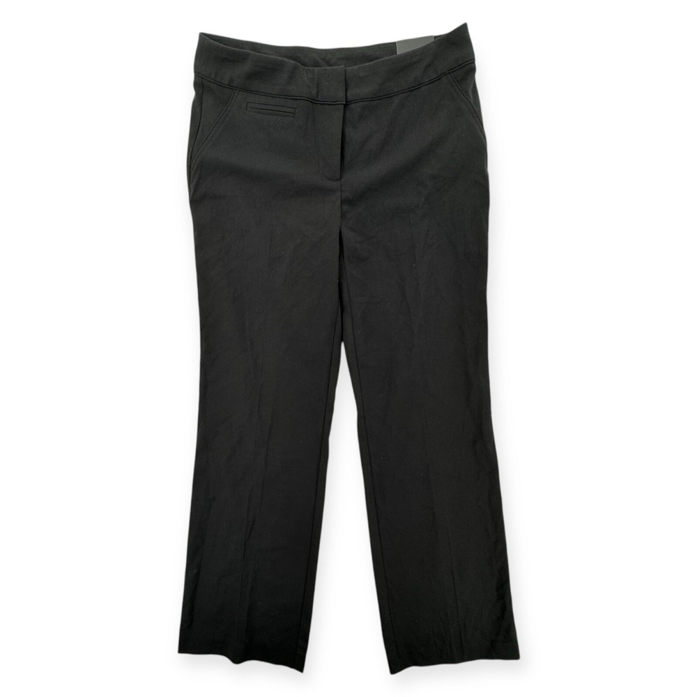 Briggs Pants Womens 8 Black Slimming Solution Office Flat Front Trousers NWT